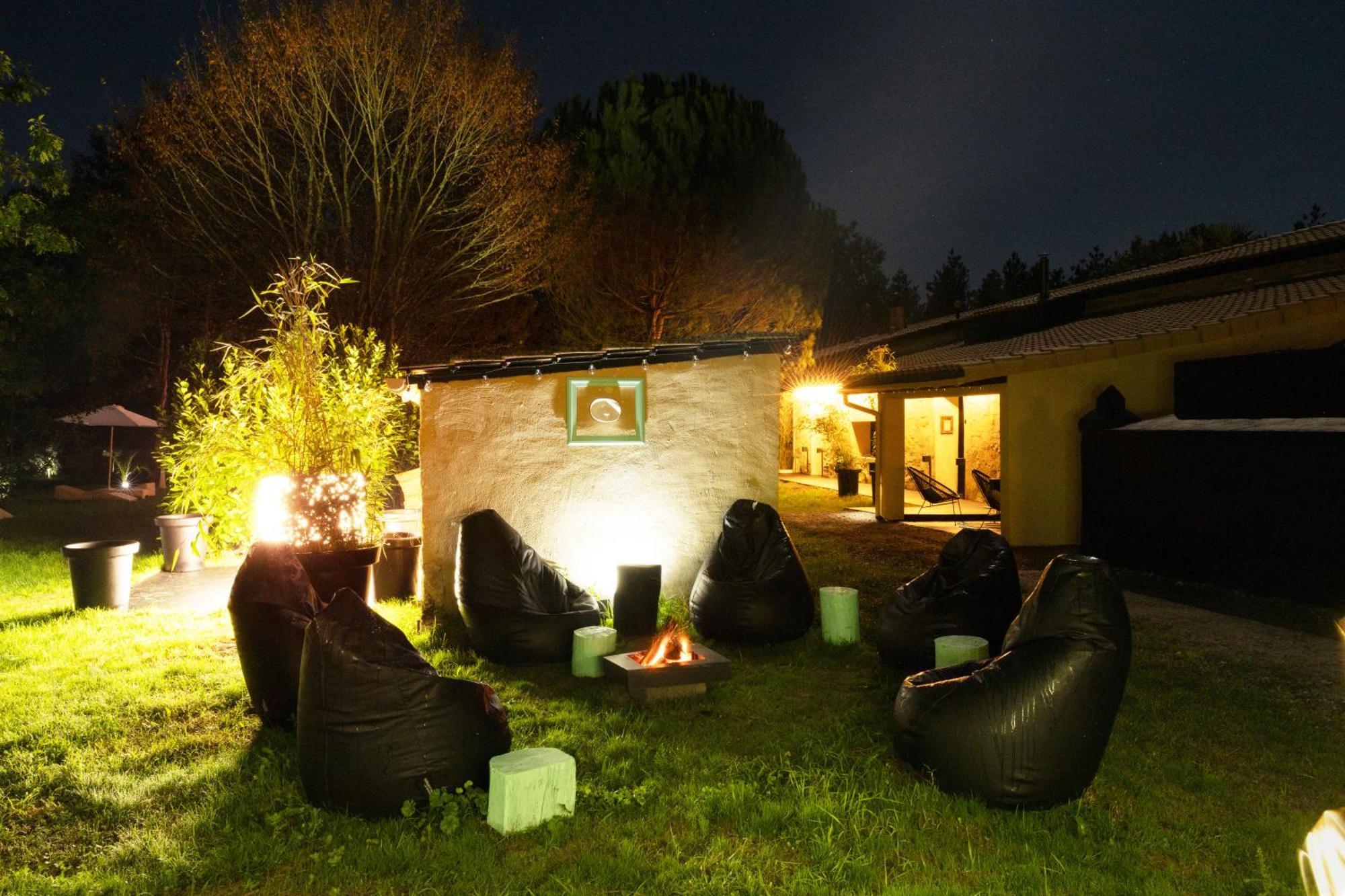L Ost In Sensations -Hebergements Insolites Et Suites De Luxe Spa Sauna Piscine Foret Marcenais Exterior photo